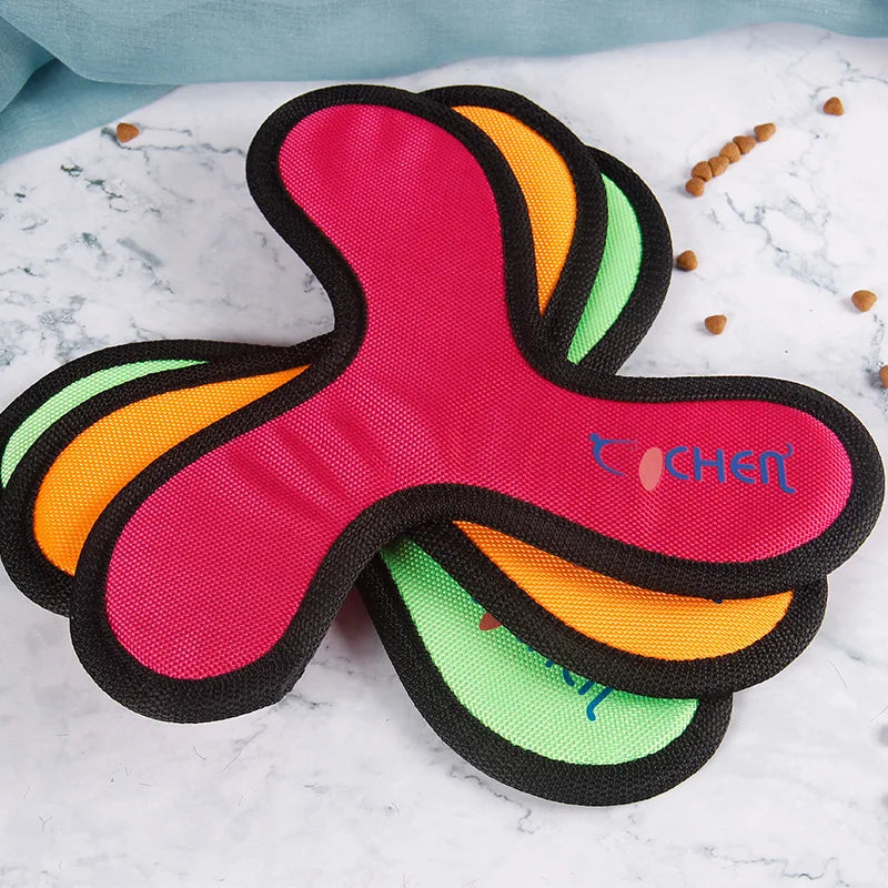 Flying Discs Dog Training Toy Oxford Cloth Pet Interactive Dart Bite Resistant Boomerang Puppy Chew Flying Saucer Toys