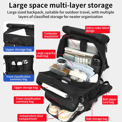 Travel backpack for men boarding, casual men&