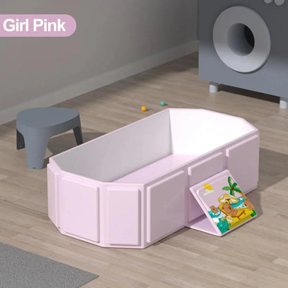 Foldable Bathtub for Kids Bath Tub with Drain Plug Foldable Baby Shower Tub Portable Bathroom Pool Cat Dog Wash Shower Basin