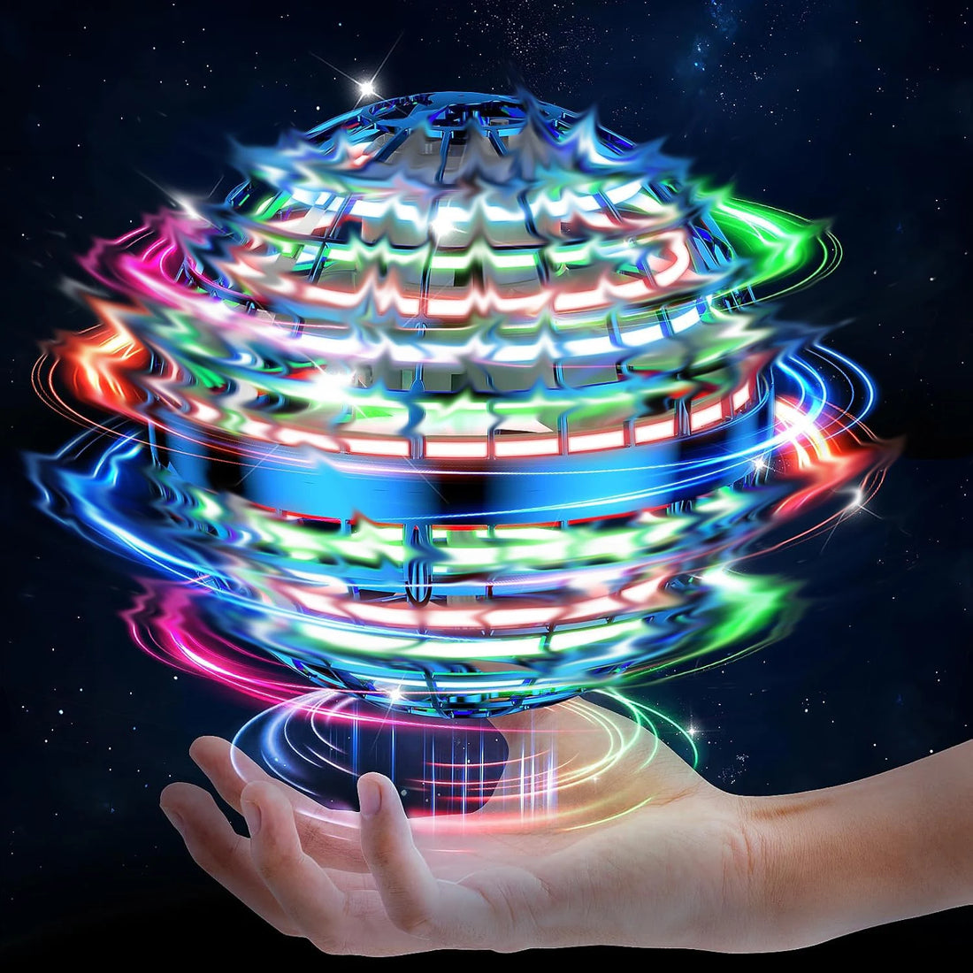 2026 AI Flying Orb Ball Toys Galaxy Cosmic Globe Boomerang Hover Ball Hand Drone Orbit Galactic Fidget Spinning Birthday Gift