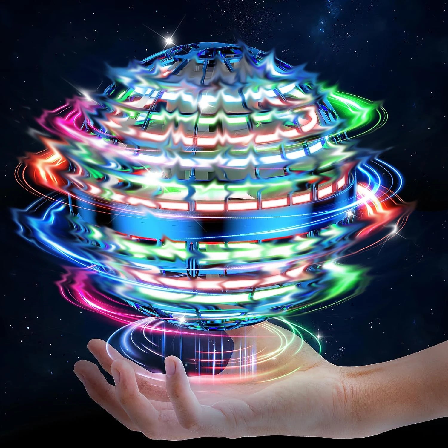 2026 AI Flying Orb Ball Toys Galaxy Cosmic Globe Boomerang Hover Ball Hand Drone Orbit Galactic Fidget Spinning Birthday Gift