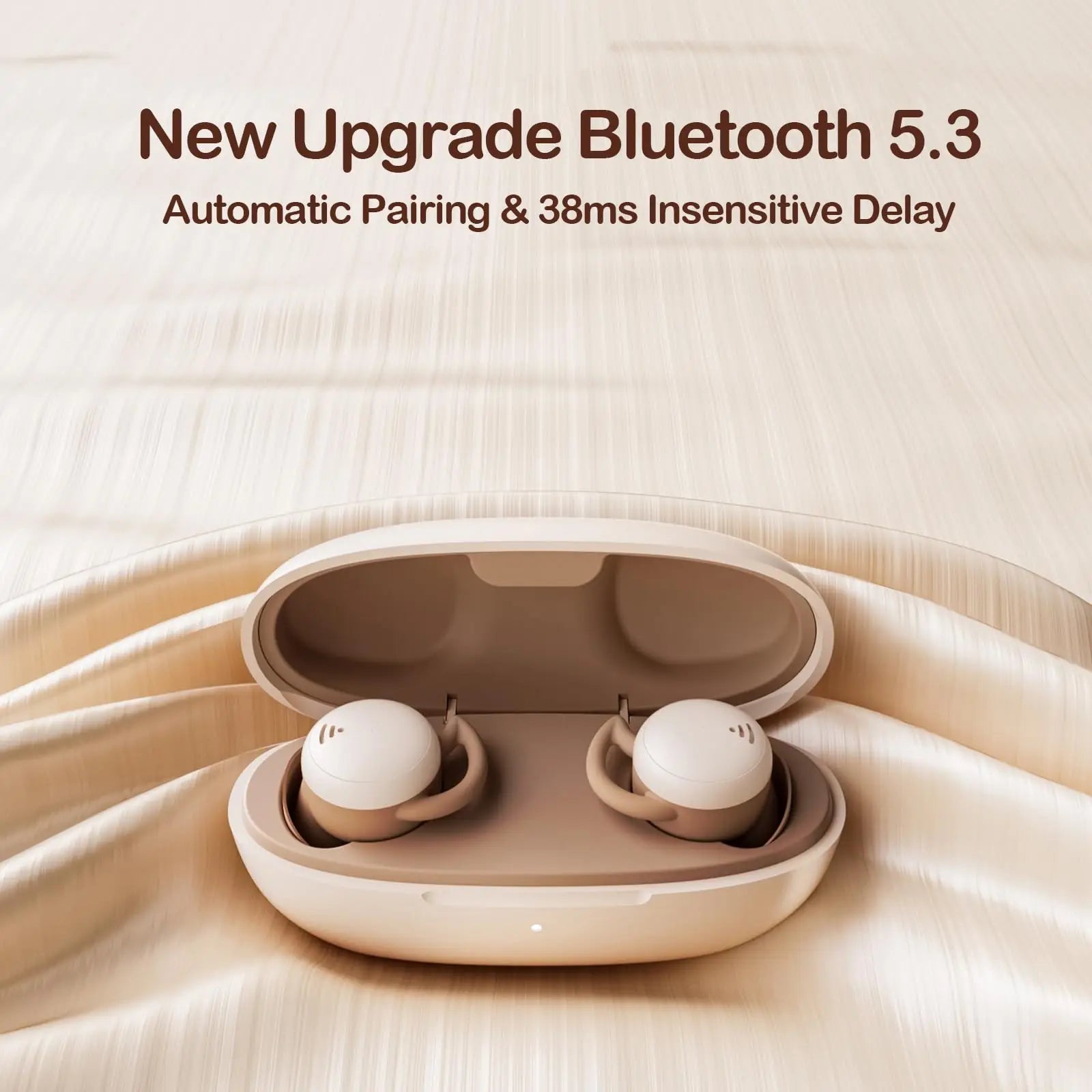 Wireless Sleep Invisible Earbuds Bluetooth 5.3 Noise Cancellation Painless Wearing Hifi Stereo Earphones For Side Sleepers Gifts