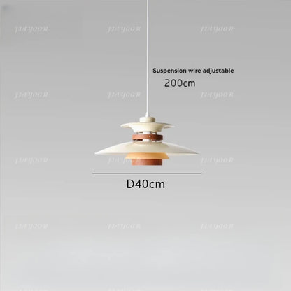 Modern LED Lights For Home Decoration Living Room Dining Room Pendant Light Walnut painted bar counter, single lighting fixture