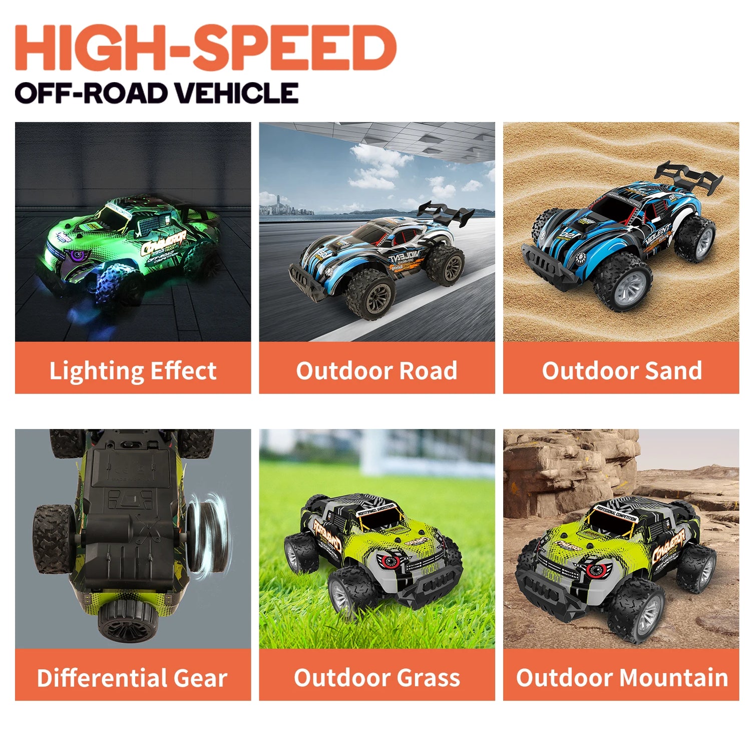 RC drift car two-wheel drive electric racing car remote control, truck toysElectric Remote Control Toy Car for Drifting Fun