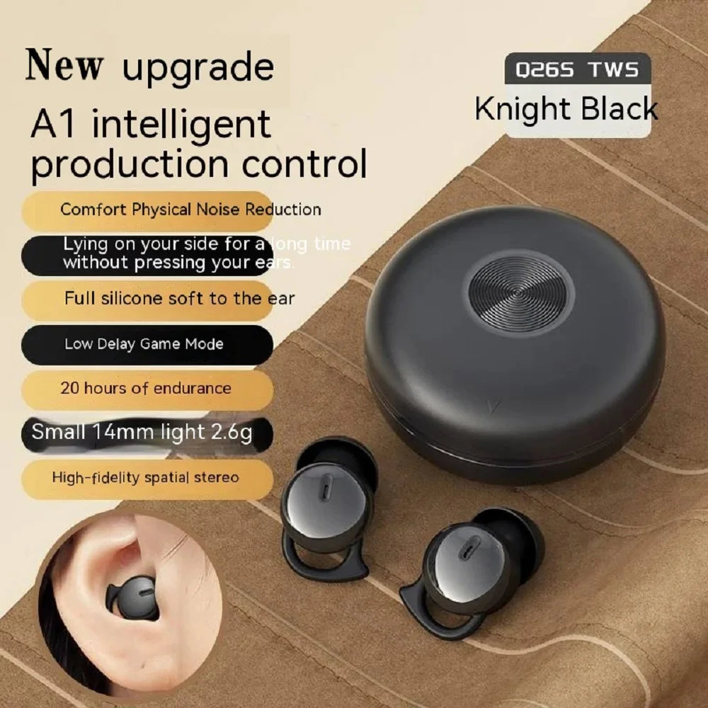 Sleep Wireless Earbuds Blue Tooth In Ear Waterproof Headphones TWS Mini Invisible Earphones HIFI Stereo Sports Headset Game