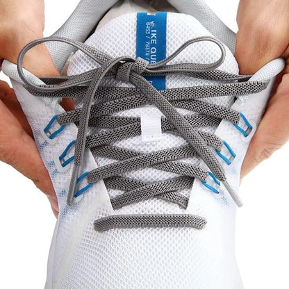 Classic Elastic Shoelaces Flat Sneakers Shoe Laces 7mm Width Shoelace for Kids Adults Shoe Lace Accessories Shoestring Fashion