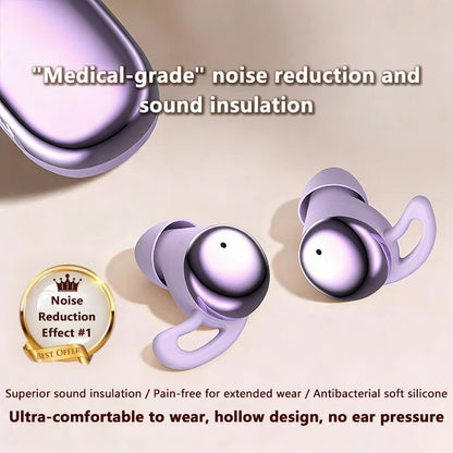 Sleep Bluetooth Earbuds ANC Noise Cancelling with Translation In-Ear Headphones Portable Charging LED Display for Travel Work