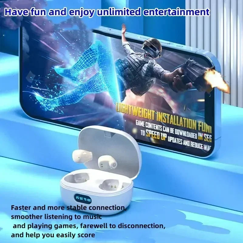 Hidden Earphones Wireless Bluetooth Headset Mini Sports Don&