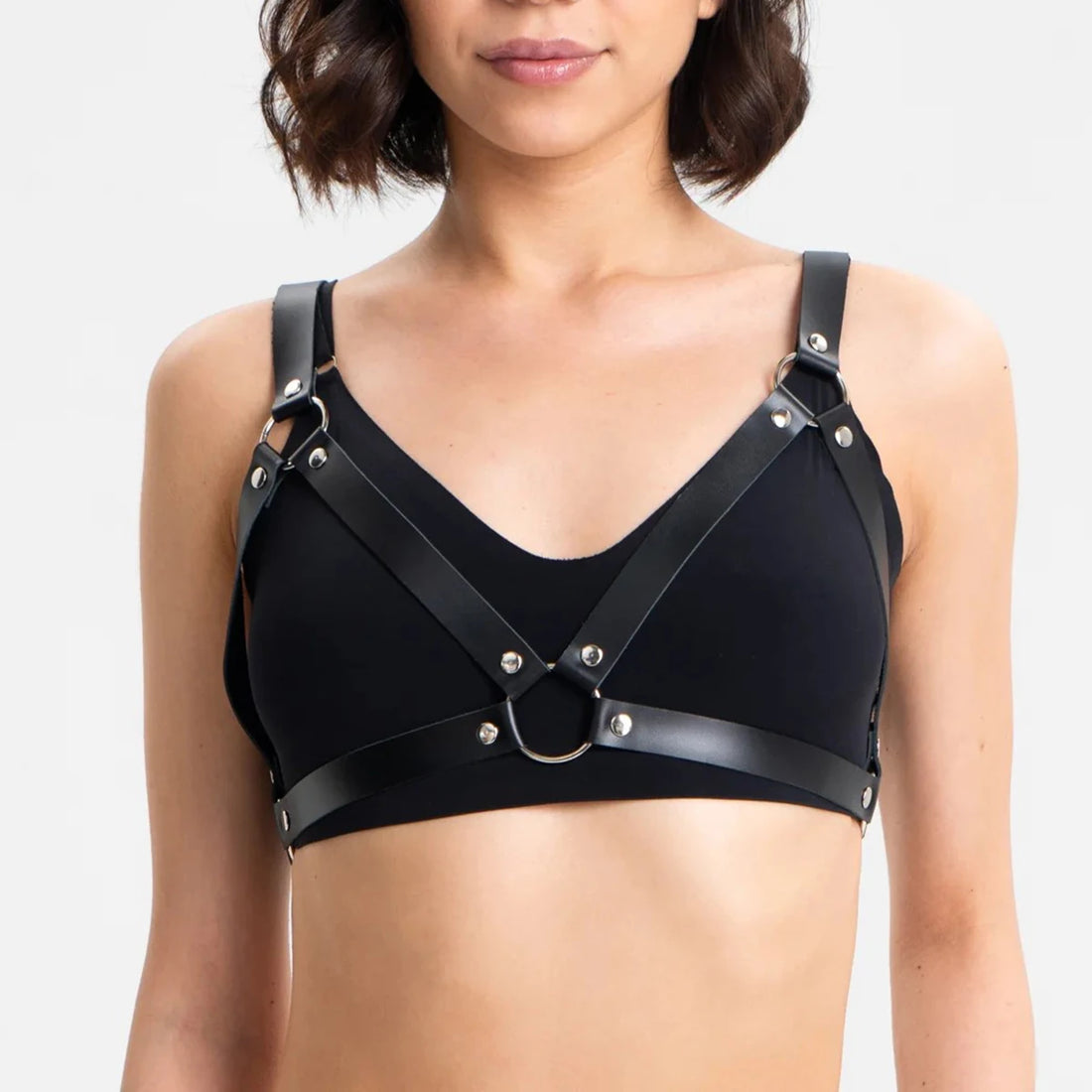 Fashion Women Body Harness Belt Chest Harness Corset Leather Lingerie Gothic Clothing Harness for Festival Clothing Accessories