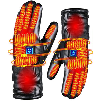 Winter Heating Gloves Electric Heated Gloves for Skiing Snowboarding Fishing Riding Waterproof Thermal Heat Gloves (No Battery)