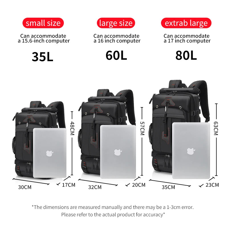 Travel backpack for men boarding, casual men&