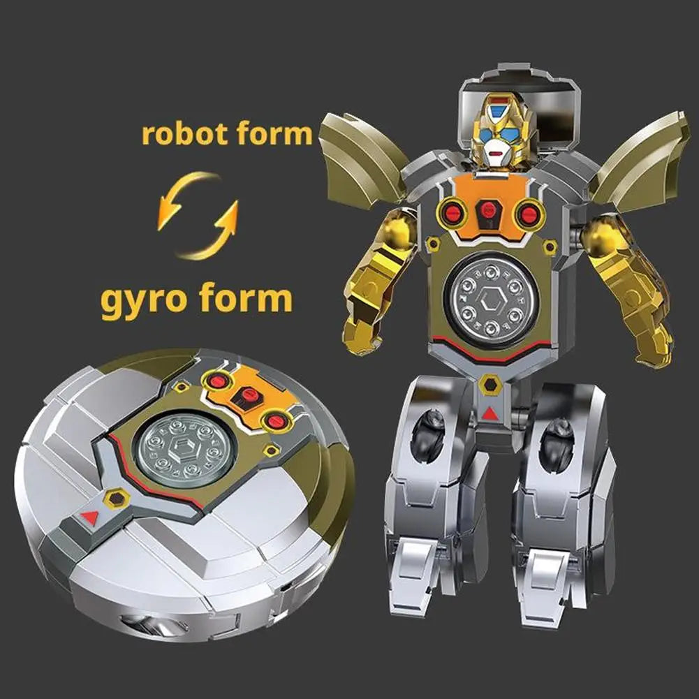 Transformable Fidget Spinners Funny Sensory Fidget Toys Deformable DIY Round to Robot Fingertip Toys for Kids Party Gifts