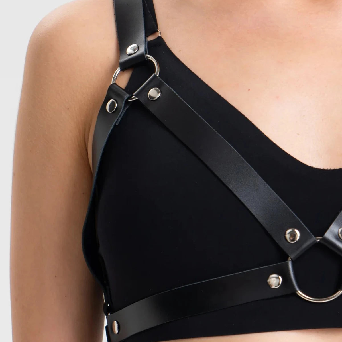 Fashion Women Body Harness Belt Chest Harness Corset Leather Lingerie Gothic Clothing Harness for Festival Clothing Accessories