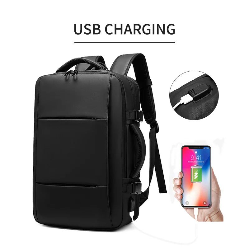Travel Backpack For Men  Expand 39L Business 17 Inch Laptop Backpack Backpack USB Charging Waterproof hiking outdoor Backpack