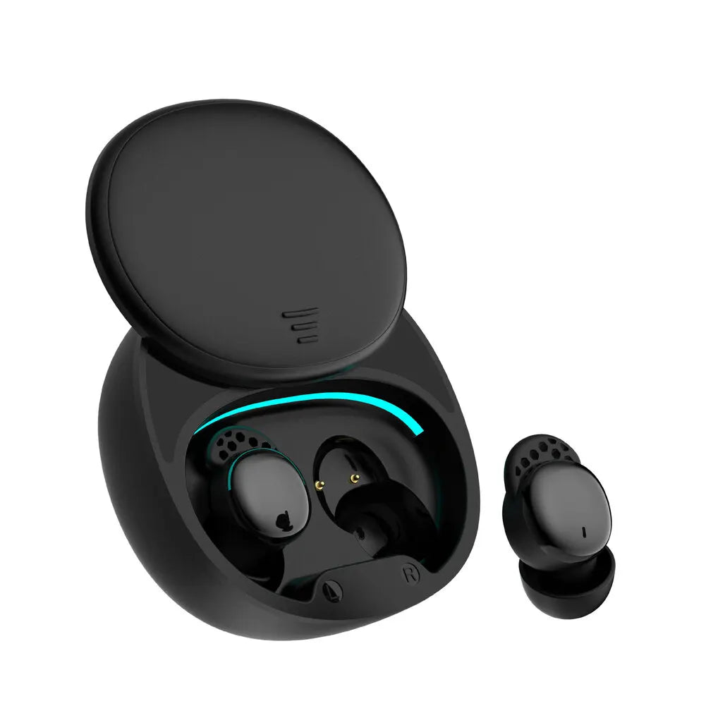 Wireless Sleep Earbuds In Ear Physical Noise Reduction Earphones For Side Sleepers Charging Case LED Display 5.5H Music Playback