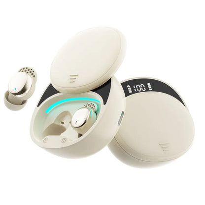 Wireless Sleep Earbuds In Ear Physical Noise Reduction Earphones For Side Sleepers Charging Case LED Display 5.5H Music Playback