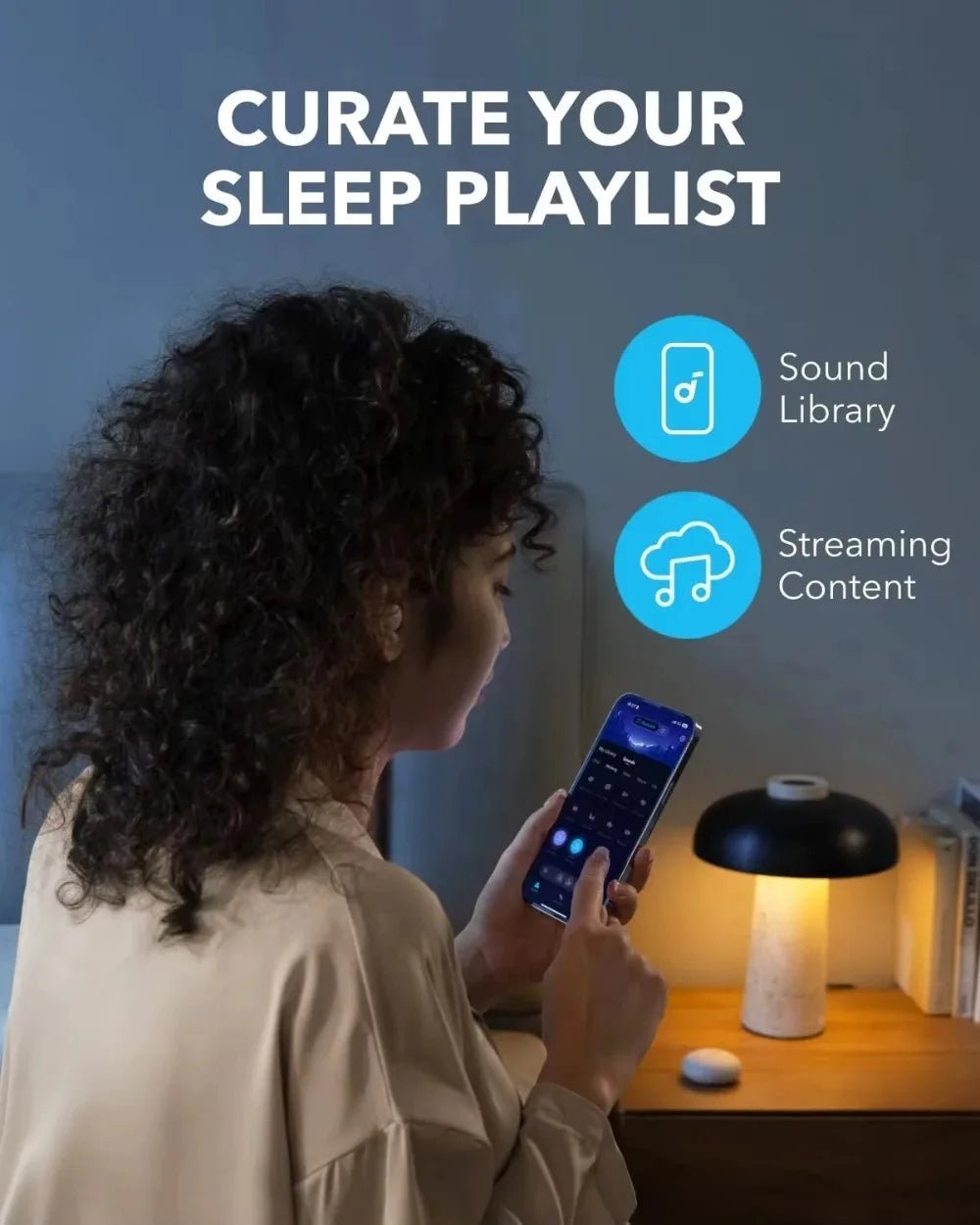 Soundcore by Anker Sleep A20 Noise Blocking Sleep Earbuds, 80H Playtime, Bluetooth 5.3 Earphones for Side Sleepers