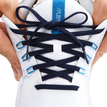 Classic Elastic Shoelaces Flat Sneakers Shoe Laces 7mm Width Shoelace for Kids Adults Shoe Lace Accessories Shoestring Fashion