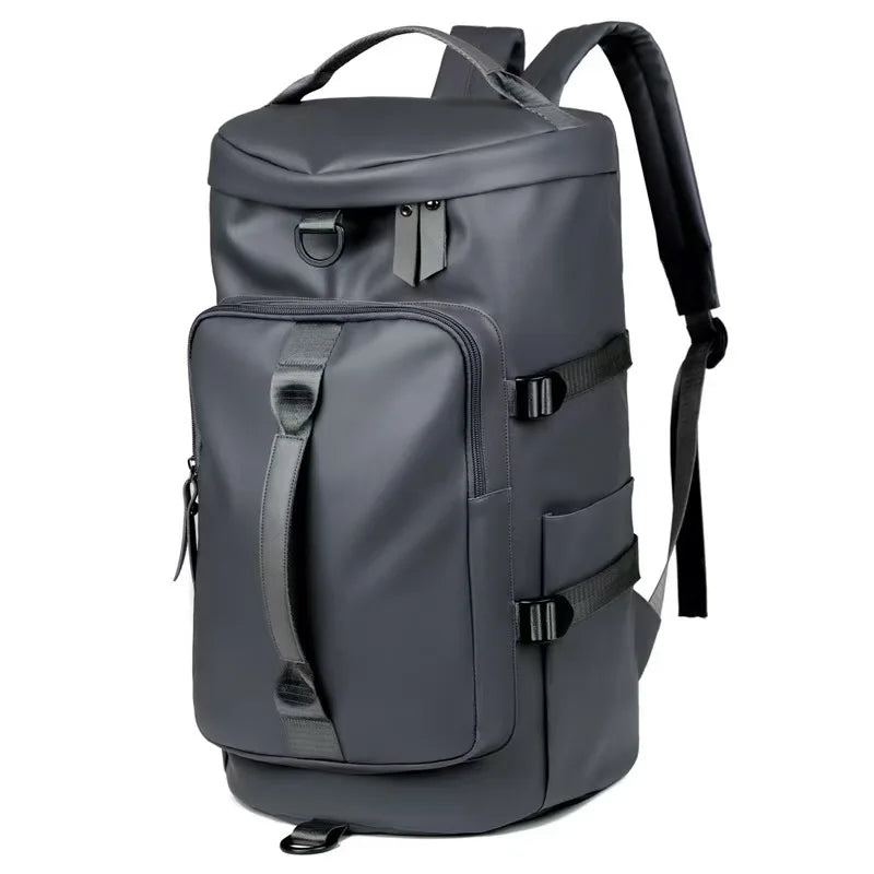 Travel backpack, large carry on bag with shoe compartment approved by the airline, 17 inch laptop backpack, business work fitnes