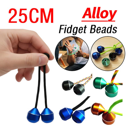 Fidget Beads Fingertip Toys For Exercising Finger Flexibility Fingertip Gyroscopes Finger Yo Balls Alloy Stress Relieving Toys