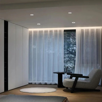 Embedded LED ultra-small spotlight, living room, corridor, wine cabinet, ambient lighting, 3°, 5°, 8°, 10°, 15° museum lighting