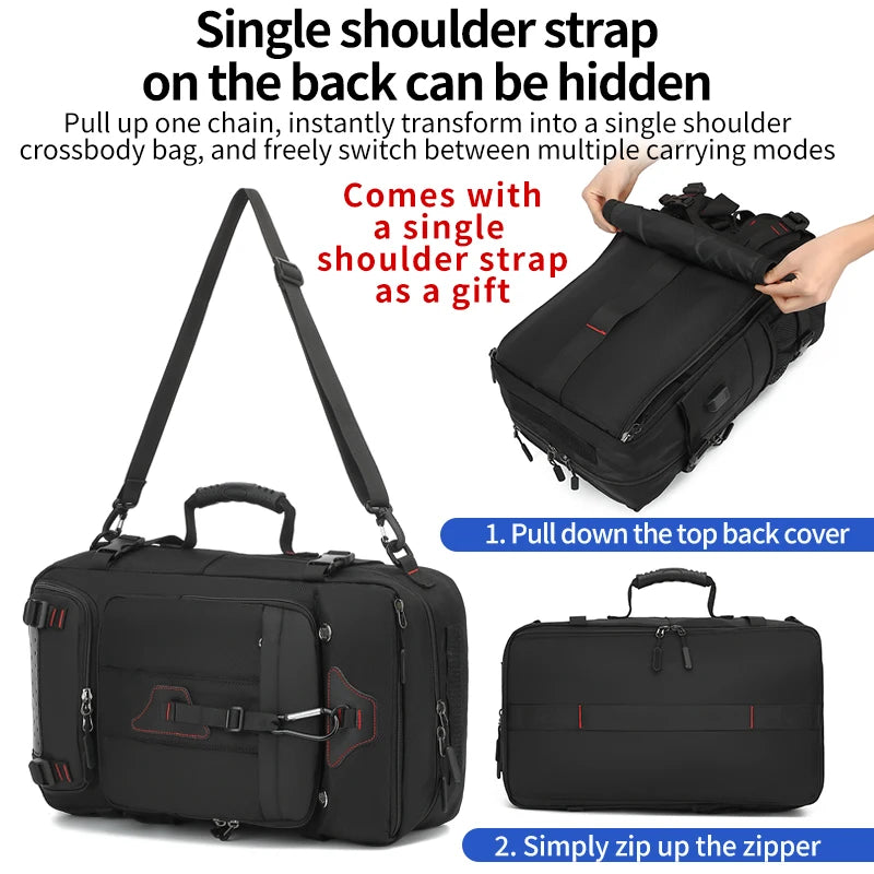 Travel backpack for men boarding, casual men&