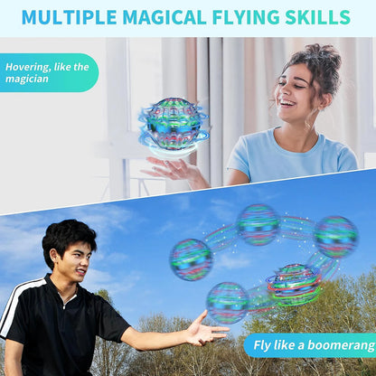 2026 AI Flying Orb Ball Toys Galaxy Cosmic Globe Boomerang Hover Ball Hand Drone Orbit Galactic Fidget Spinning Birthday Gift