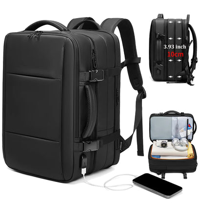 Travel Backpack For Men  Expand 39L Business 17 Inch Laptop Backpack Backpack USB Charging Waterproof hiking outdoor Backpack