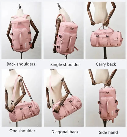Travel Backpack Large Capacity Fashionable Portable Shoulder Sports Fitness Bag, Multifunctional Weekend Travel Storage Bag