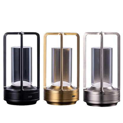 crystal lamp Plastic bedside table bedroom led Touch table lamp Restaurant decoration atmosphere Night light