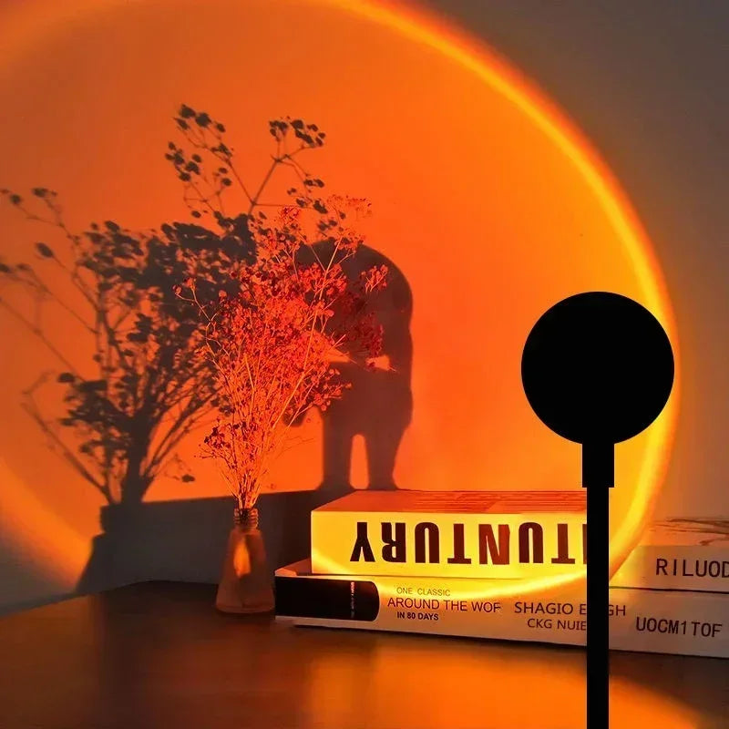 RGB Sunset Lamp Projection Led Night Light Sunset Projection Lamp For Photography Selfie Party Home Living Room Bedroom Decor